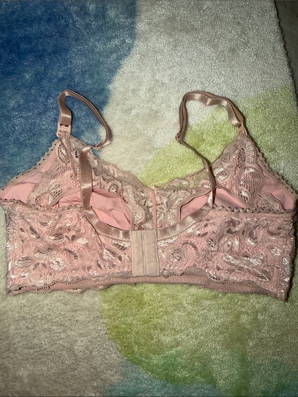 Belabumbum Blush Pink Lace Nursing Bralette - Picture 8 of 14